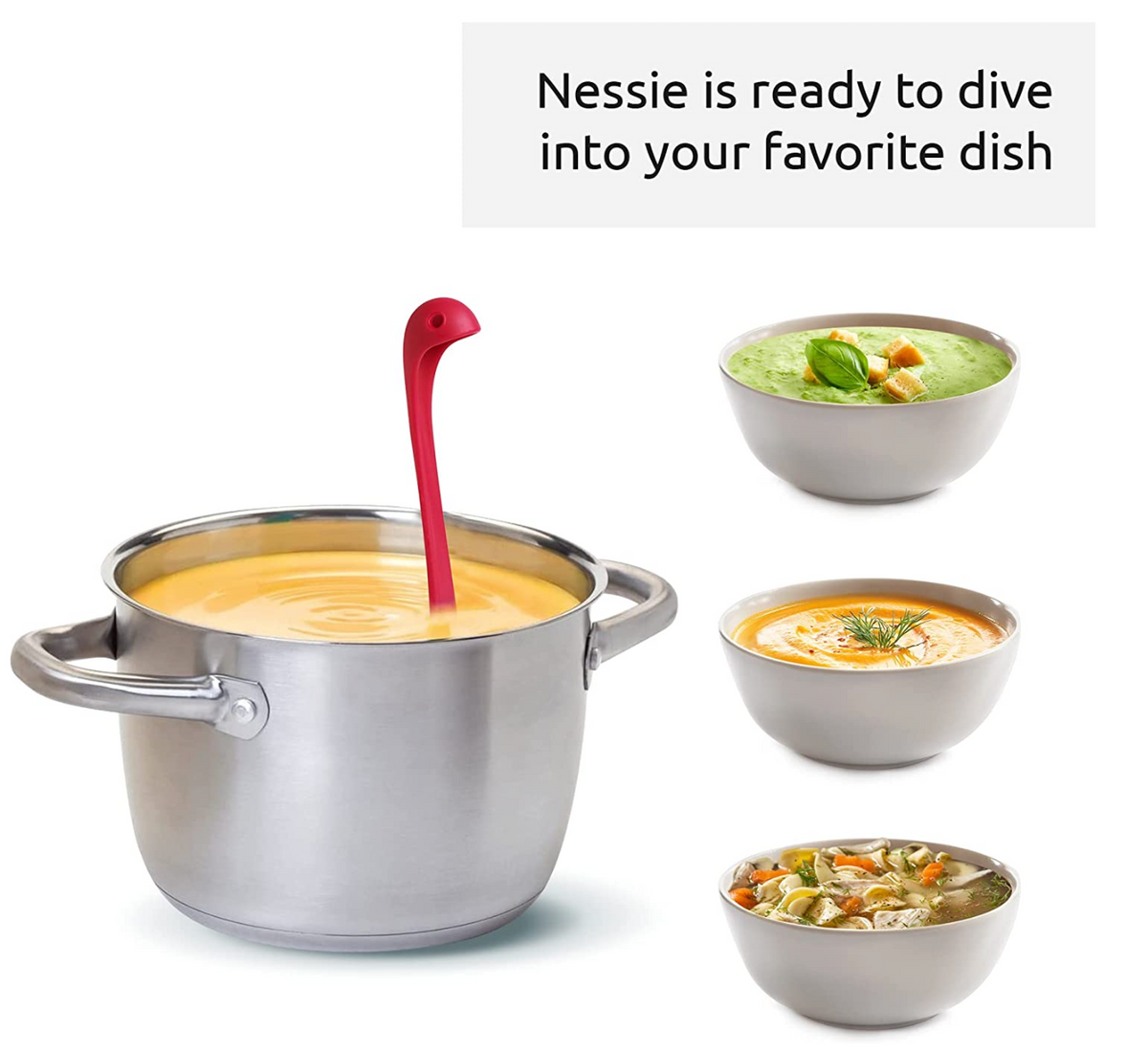 Nessie Silicone Soup Ladle - Brilliant Promos - Be Brilliant!