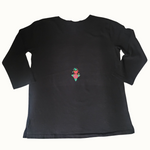 Load image into Gallery viewer, Arbol de los Angelitos Christmas 2024 3/4 Sleeve Sabaku - Black
