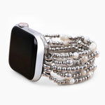 Load image into Gallery viewer, Stretch Apple Watch Bracelet Strap - Shimmering Pearl
