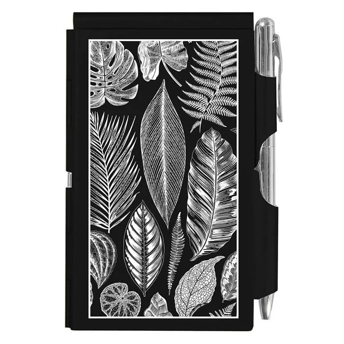 Flip Notepad with cover and pen - Botanical Leaves– Plunkett's Hallmark