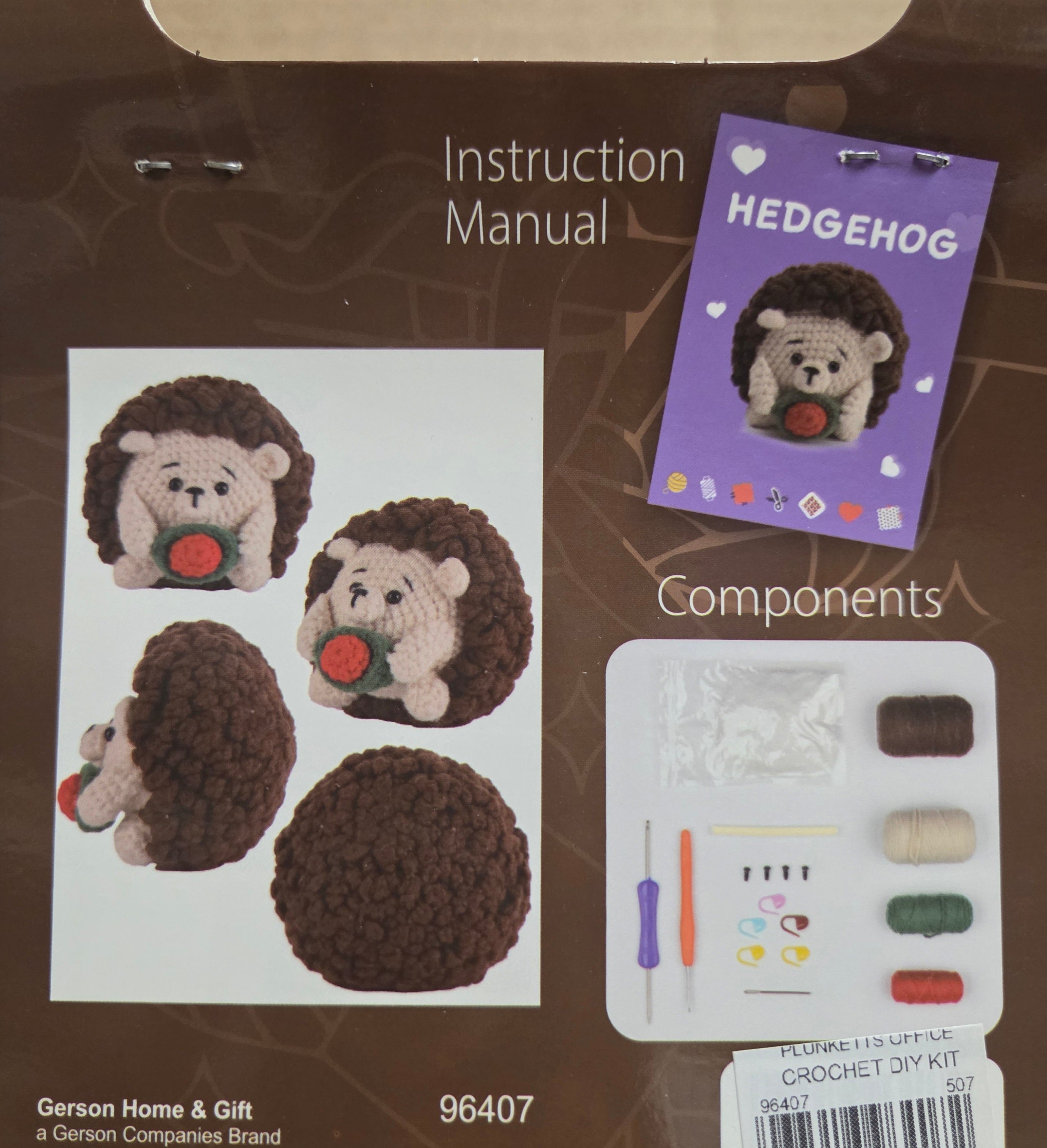 Amigurumi Hedgehog DIY Crochet Kit