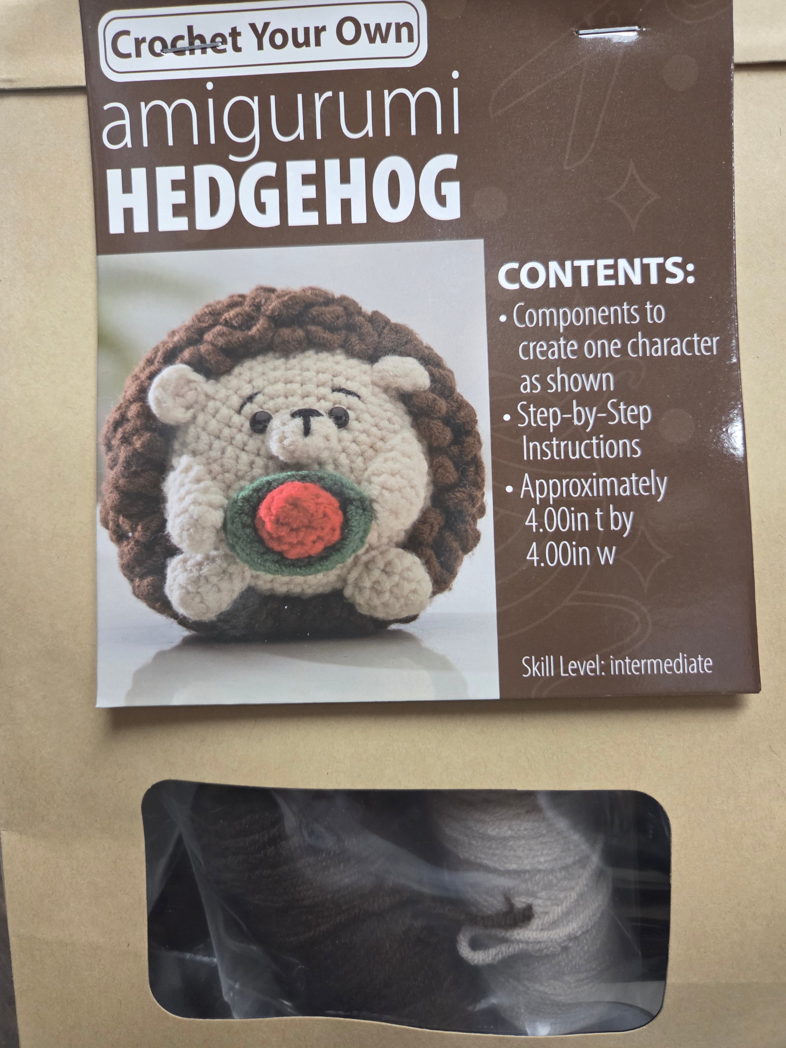 Amigurumi Hedgehog DIY Crochet Kit