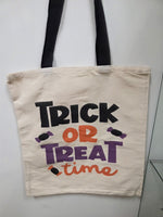 Load image into Gallery viewer, Trick-or-Treat Halloween Tote Bags
