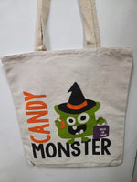 Load image into Gallery viewer, Trick-or-Treat Halloween Tote Bags

