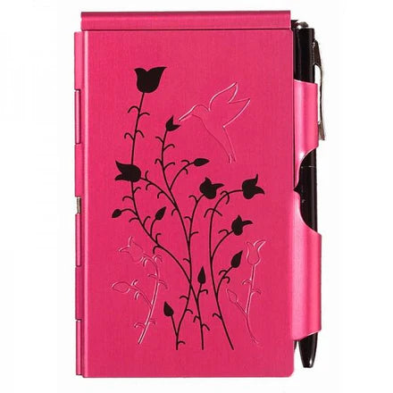 Flip Notepad with cover and pen - Pink