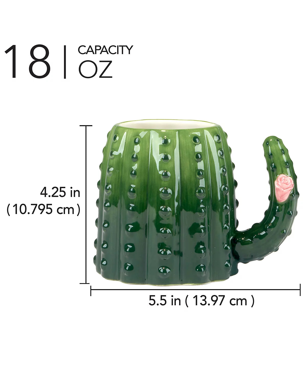 Cactus Verde 3D Cactus Mug