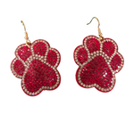 Load image into Gallery viewer, Wildcat Paw Bling Earrings

