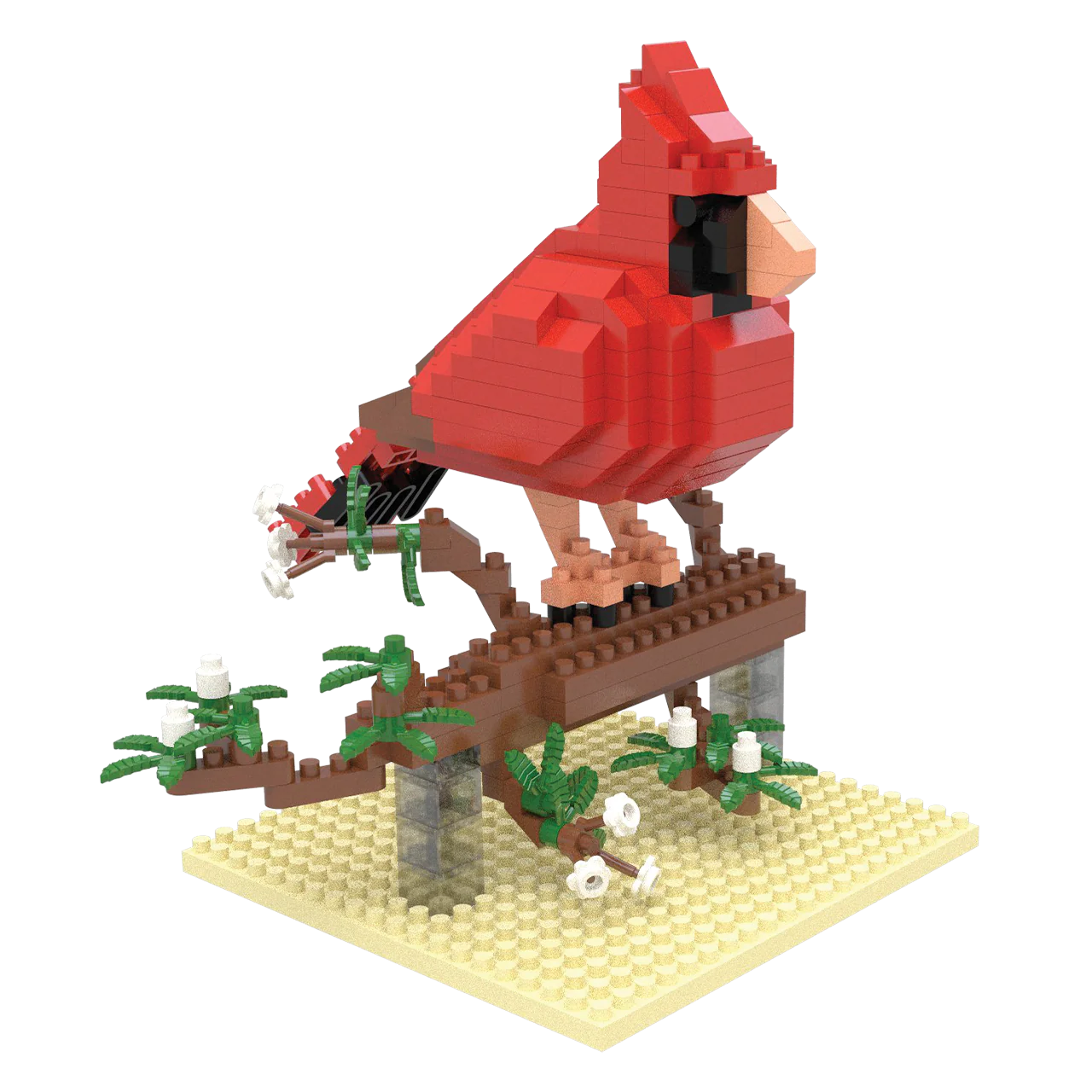 Mini Building Blocks: Northern Cardinal