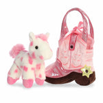 Load image into Gallery viewer, Fancy Pals Toy Pet Carrier - Giddyup Boot Pink
