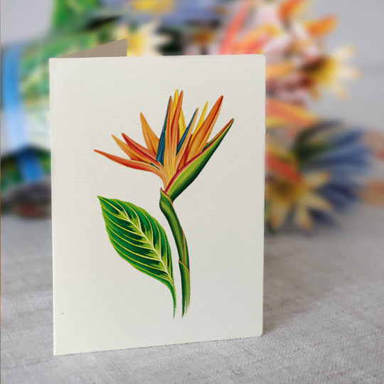 Life Sized Pop-Up Tropical Bloom Card