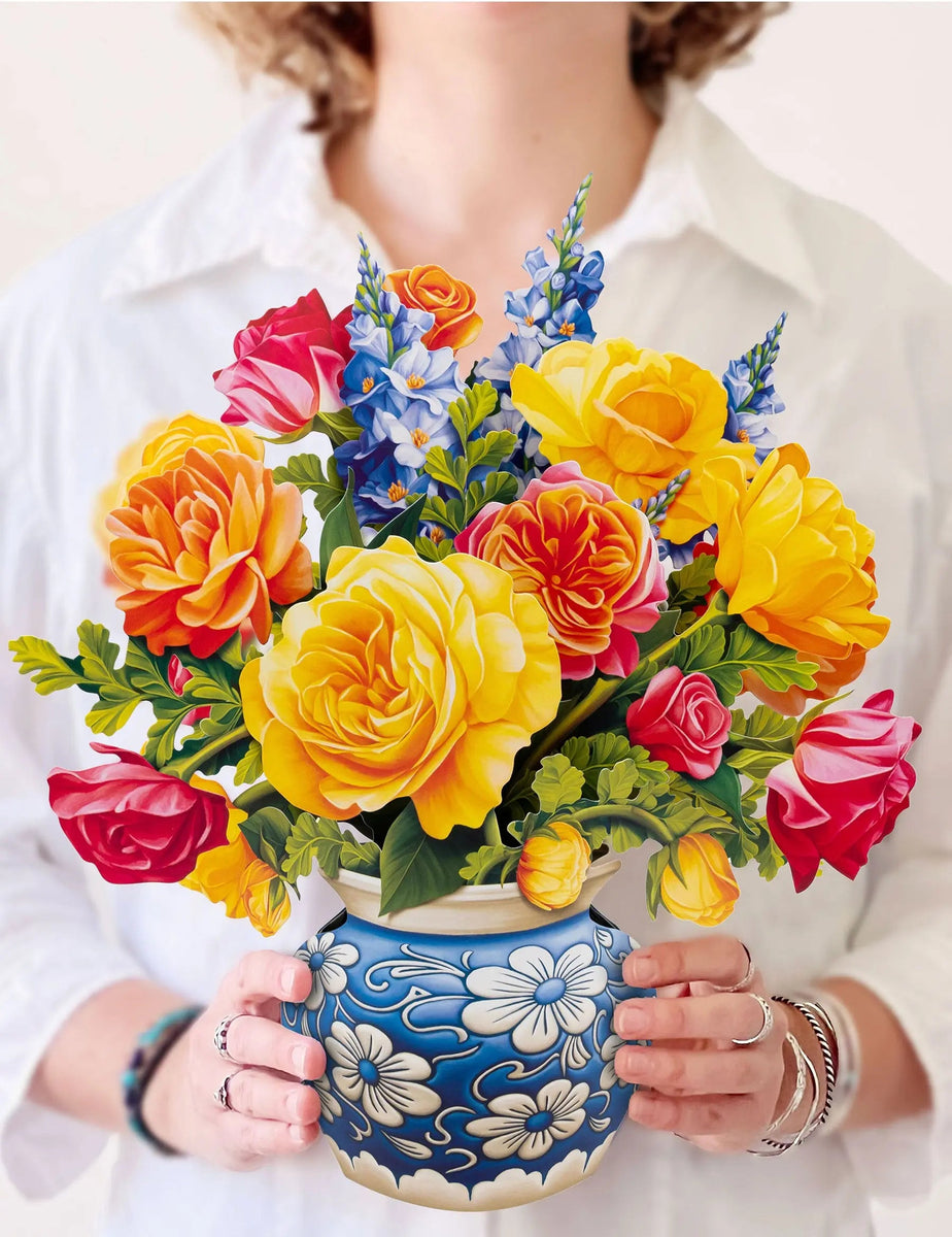 Life Sized Pop-Up Flower Bouquet: Sorbet Roses– Plunkett's Hallmark