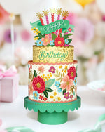 Load image into Gallery viewer, Pop-Up Blooming Birthday Cake
