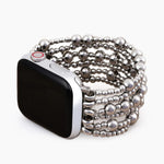 Load image into Gallery viewer, Stretch Apple Watch Bracelet Strap - Platinum Demure
