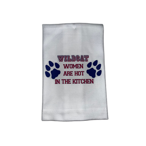 Wildcat Women Are Hot in the Kitchen Dish Towel
