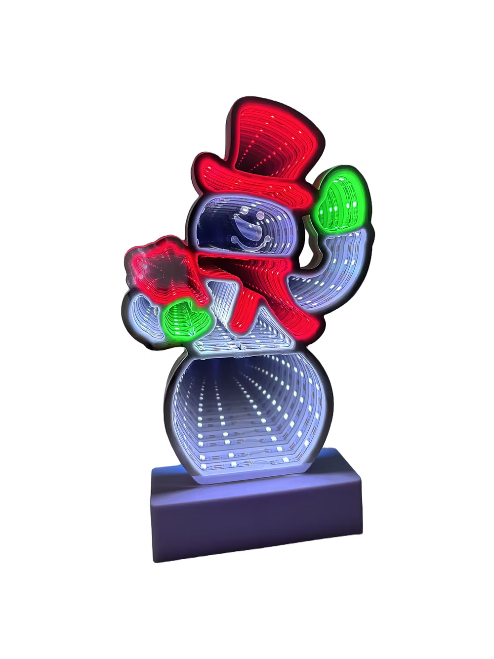 Snowman Mini Infinity Mirror