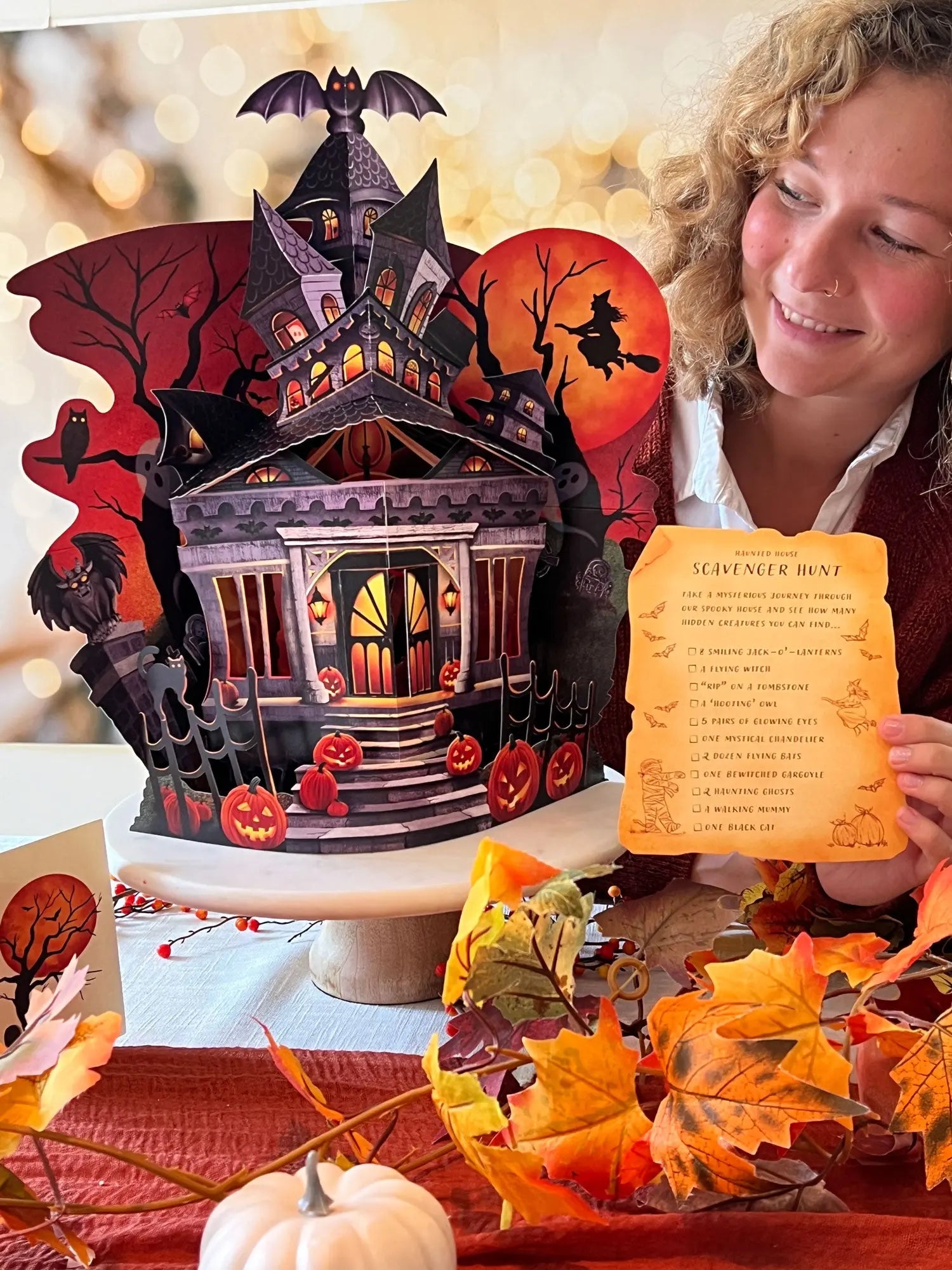 15-inch Pop-Up Ghostly Greetings: Haunted House