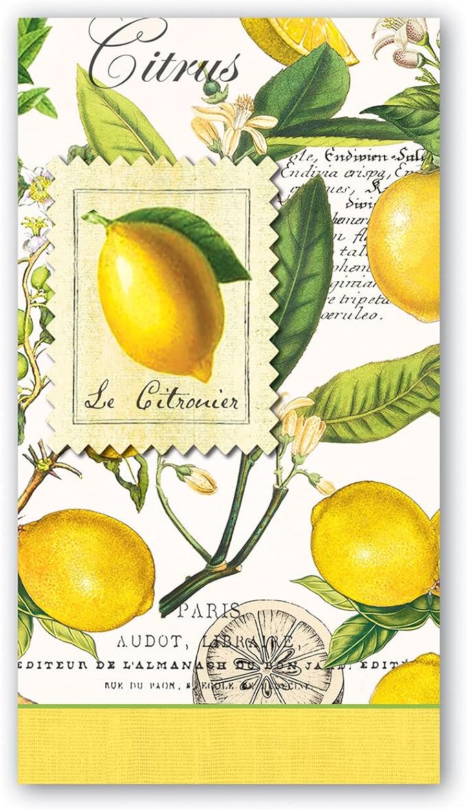 Lemon Basil Hostess Napkins