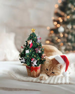 Load image into Gallery viewer, Mini Pop-Up Card: Meowy Christmas Tree
