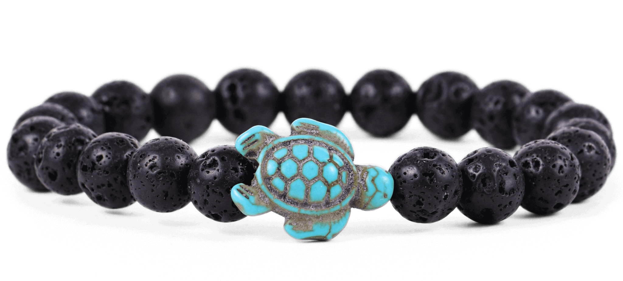 The Journey Bracelet - Lava Stone - Sea Turtle