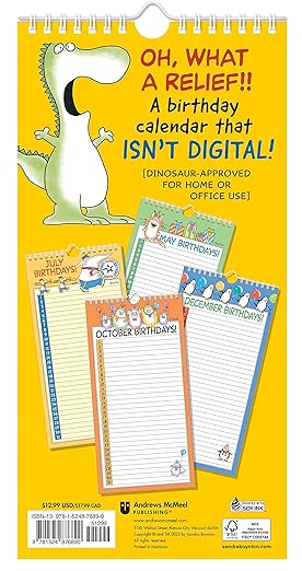 birthday monsters sandra boynton Sandra Boynton's My Family & Friends Birthday Perpetual Calendar
