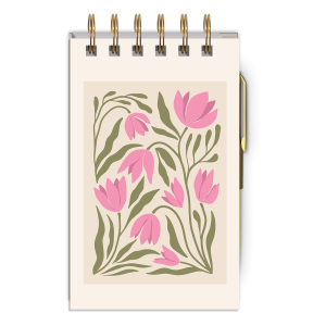 Light Pink Floral Market Jotter Notepad