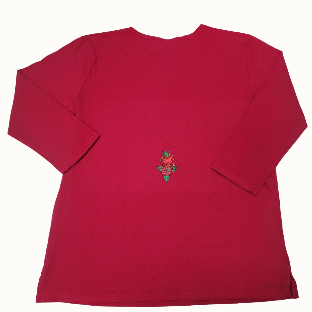 Arbol de los Angelitos Christmas 2024 3/4 Sleeve Sabaku - Pink