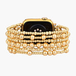 Load image into Gallery viewer, Stretch Apple Watch Bracelet Strap - Gold Demure
