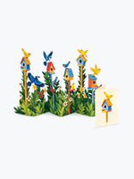 Load image into Gallery viewer, Mini Pop-Up Card: Birdhouse Garden
