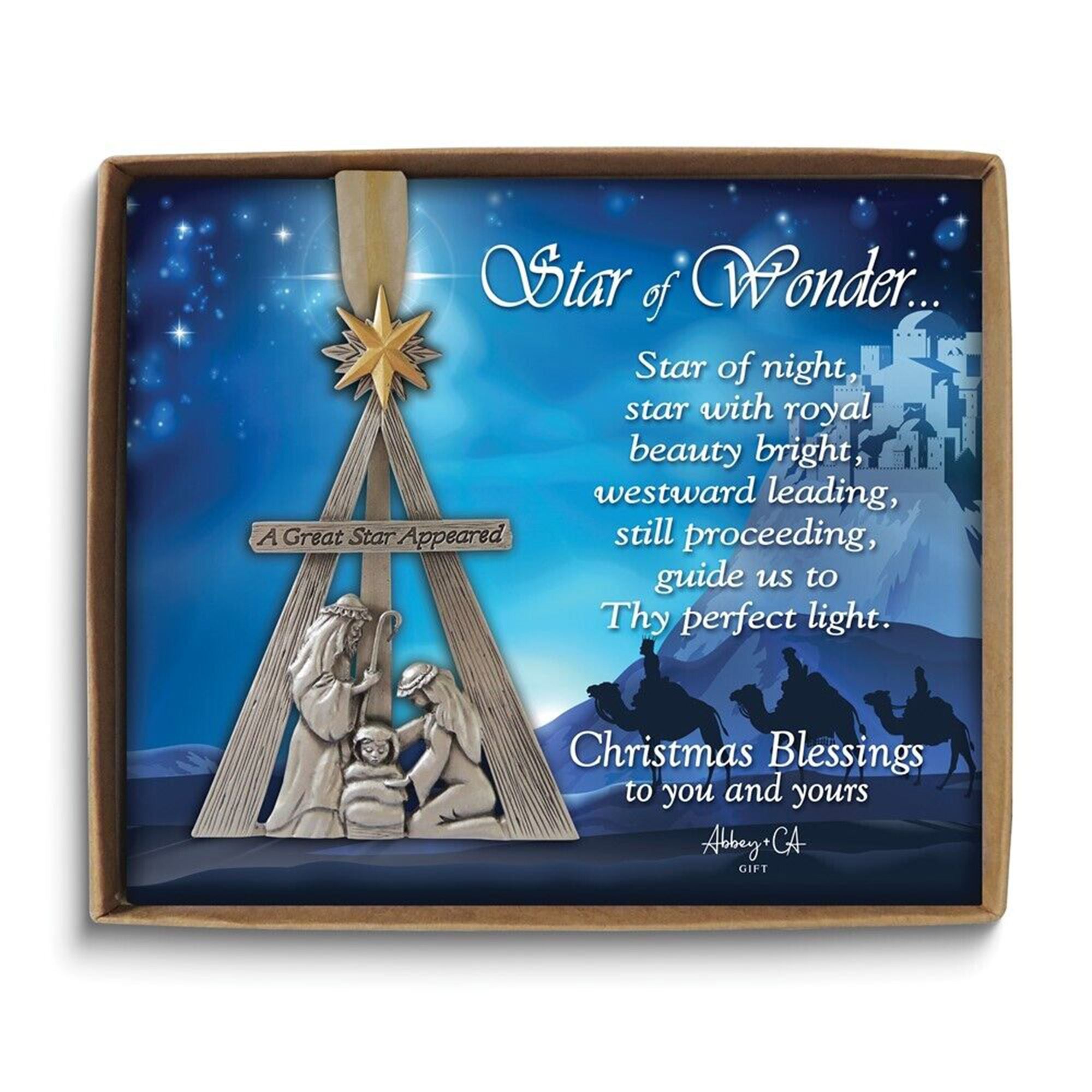 Star Appeared Easel-Style Ornament