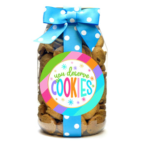 You Deserve Cookies - Quart Jar