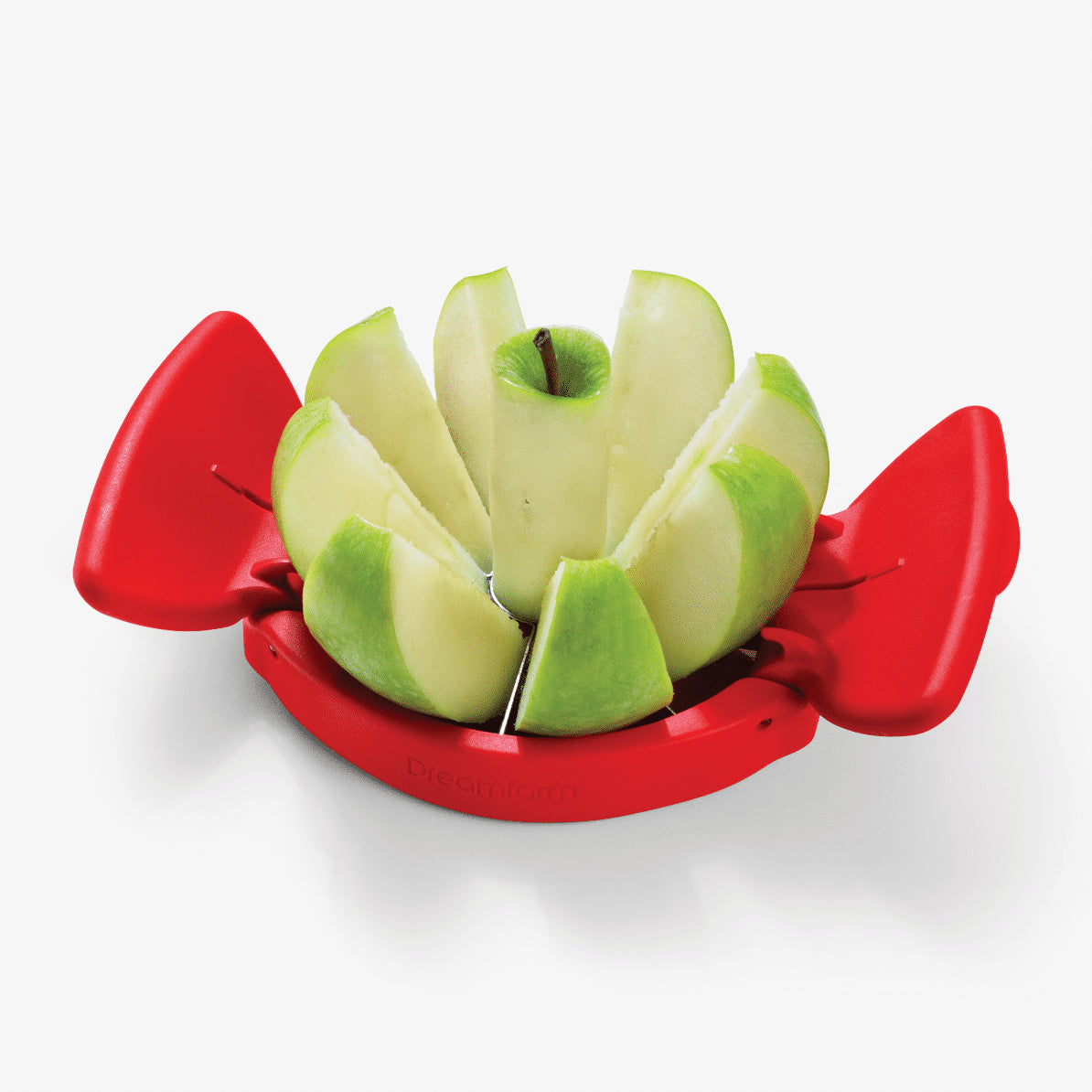 Flapple fold-flat apple slicer