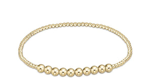 Enewton Classic Gold Beaded Bliss 2mm Bead Bracelet- 4mm Gold