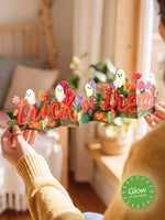 Load image into Gallery viewer, Mini Pop-Up Card: Ghostly Greetings
