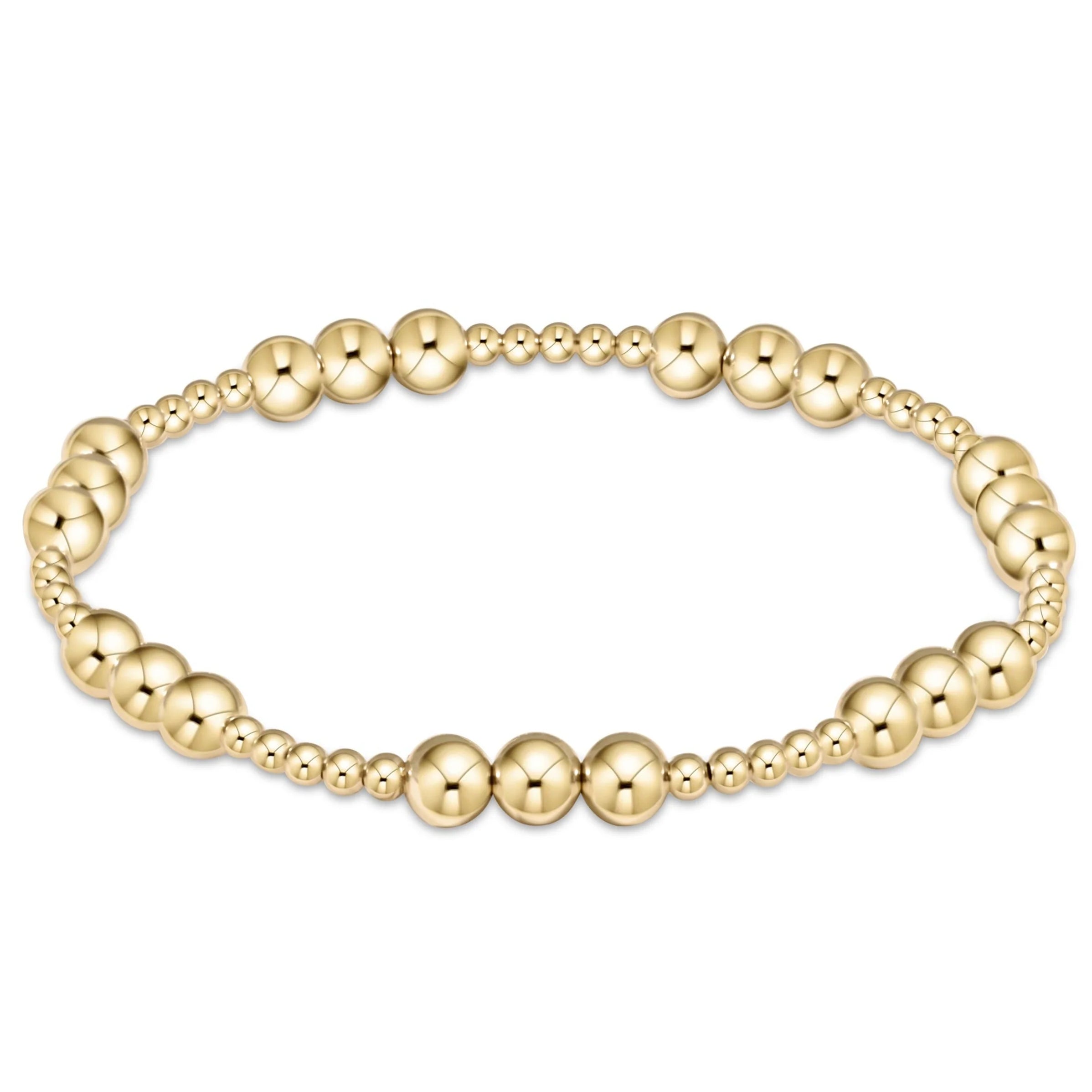 Enewton Classic Joy Pattern 5mm Gold Bead Bracelet
