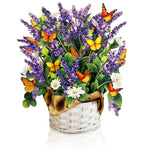 Load image into Gallery viewer, Life Sized Pop-Up Flower Bouquet: Lavender &amp; Butterflies

