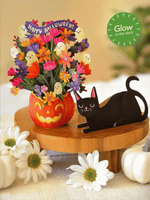 Load image into Gallery viewer, Mini Pop-Up Card: Jack-O'-Lantern Boo-Quet
