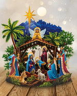 Load image into Gallery viewer, 15-inch Pop-Up Flower Bouquet: Starlit Nativity

