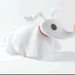Load image into Gallery viewer, Disney Tim Burton's The Nightmare Before Christmas ZERO plush with Light, sound &amp; motion
