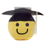 Load image into Gallery viewer, Smiley Face in Grad Cap Plush Gift Card Holder
