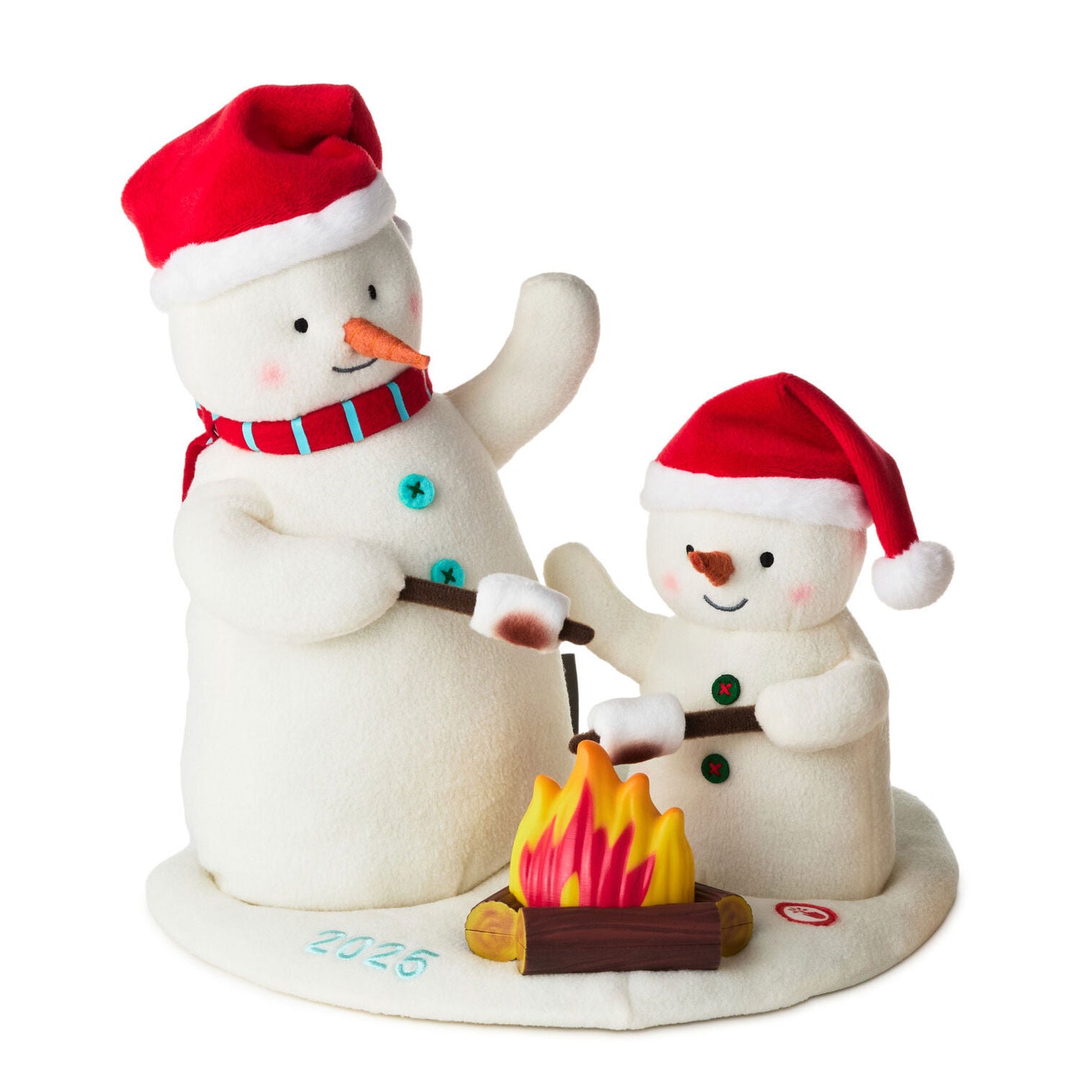 22nd Anniversary Roasting Marshmallows Singing Snowmen Plush With Light and Motion