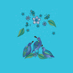 Load image into Gallery viewer, Quail in Blue Short Sleeve
