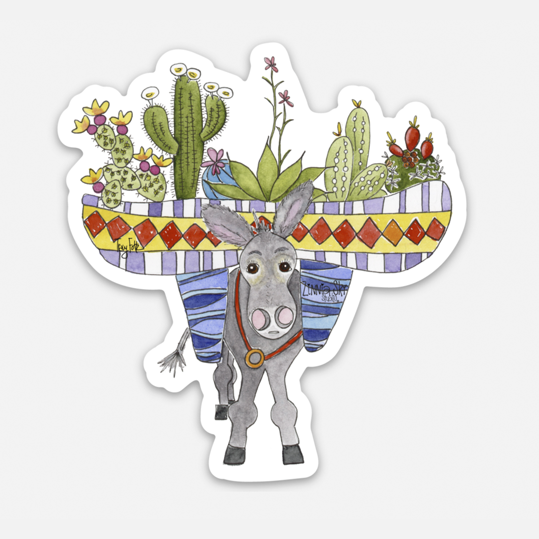Burro Succulents Vinyl Sticker– Plunkett's Hallmark