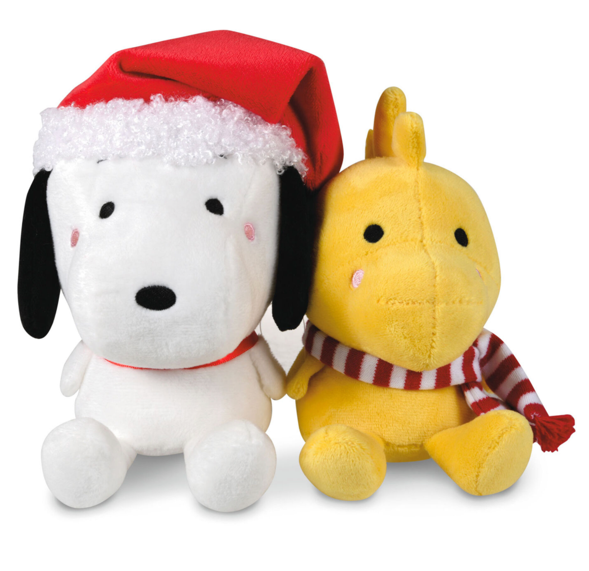 Better Together Peanuts® Holiday Snoopy and Woodstock Magnetic Plush, Set of 2