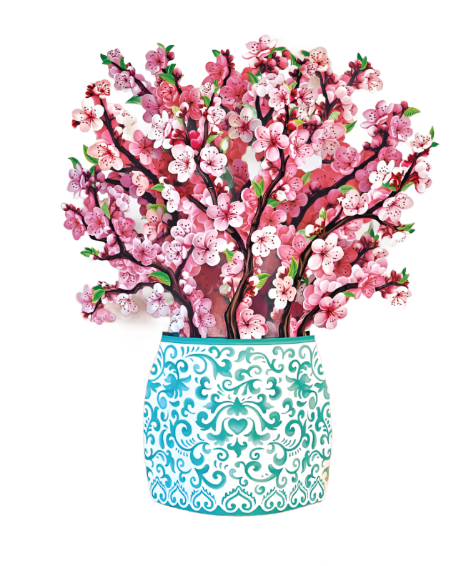Mini Pop-Up Flower Bouquet: Cherry Blossoms