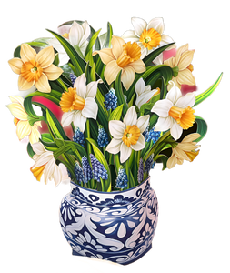 Mini Pop-Up Flower Bouquet: English Daffodils