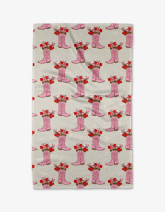 Geometry Kitchen Tea Towel - Cowgirl Boots