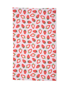 Geometry Kitchen Tea Towel - Sweet Strawberry