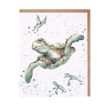 Load image into Gallery viewer, Wrendale Swimming School Turtle Notecards
