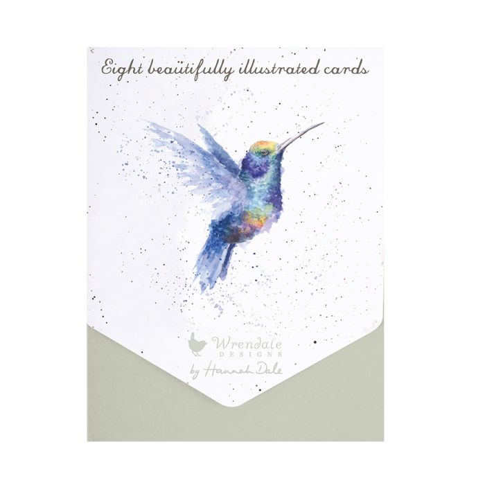 Wrendale Rainbow Hummingbird Notecards