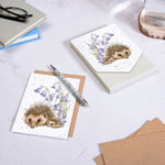 Load image into Gallery viewer, Wrendale New Beginnings Hedgehog Notecards
